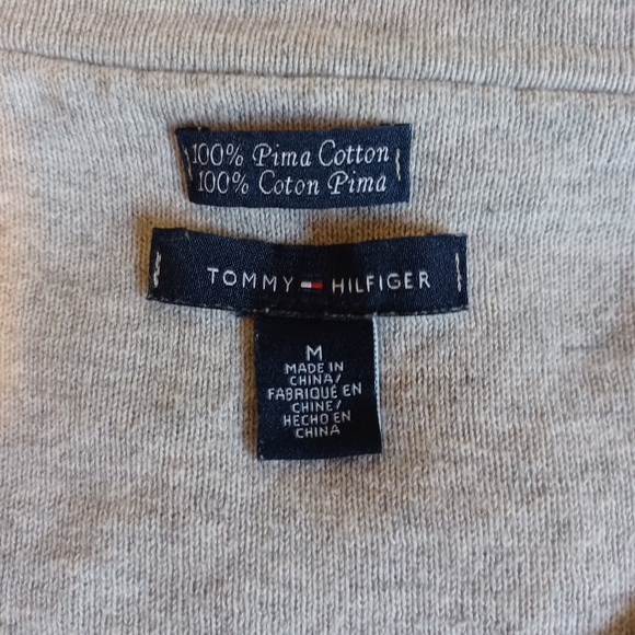 Vintage Tommy Hilfiger Women's pima cotton, cardigan sweater, size medium - Picture 2 of 3